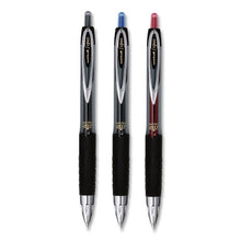 Load image into Gallery viewer, uni-ball® wholesale. UNIBALL Signo 207 Retractable Gel Pen, Micro 0.5 Mm, Red Ink, Smoke-black-red Barrel, Dozen. HSD Wholesale: Janitorial Supplies, Breakroom Supplies, Office Supplies.