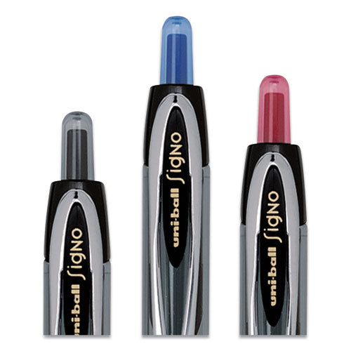 uni-ball® wholesale. UNIBALL Signo 207 Retractable Gel Pen, Micro 0.5 Mm, Red Ink, Smoke-black-red Barrel, Dozen. HSD Wholesale: Janitorial Supplies, Breakroom Supplies, Office Supplies.