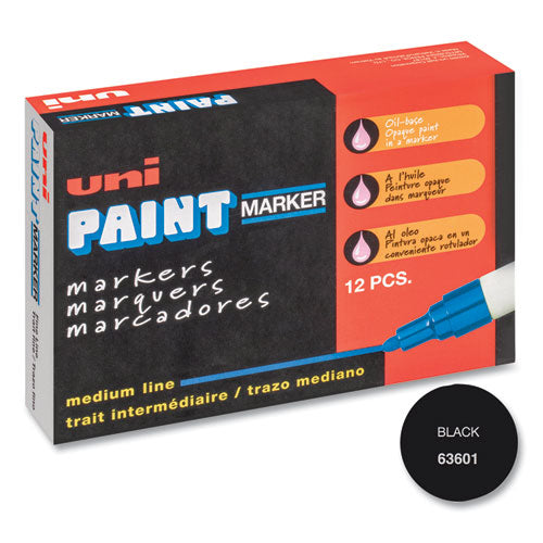 uni®-Paint wholesale. Permanent Marker, Medium Bullet Tip, Black. HSD Wholesale: Janitorial Supplies, Breakroom Supplies, Office Supplies.