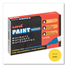 Load image into Gallery viewer, uni®-Paint wholesale. Permanent Marker, Medium Bullet Tip, Yellow. HSD Wholesale: Janitorial Supplies, Breakroom Supplies, Office Supplies.