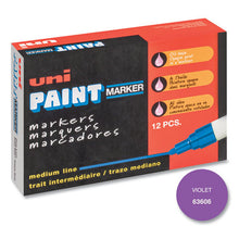 Load image into Gallery viewer, uni®-Paint wholesale. Permanent Marker, Medium Bullet Tip, Violet. HSD Wholesale: Janitorial Supplies, Breakroom Supplies, Office Supplies.