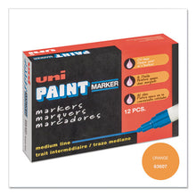 Load image into Gallery viewer, uni®-Paint wholesale. Permanent Marker, Medium Bullet Tip, Orange. HSD Wholesale: Janitorial Supplies, Breakroom Supplies, Office Supplies.