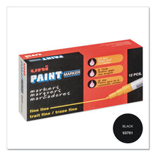 Load image into Gallery viewer, uni®-Paint wholesale. Permanent Marker, Fine Bullet Tip, Black. HSD Wholesale: Janitorial Supplies, Breakroom Supplies, Office Supplies.