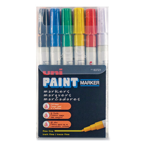 uni®-Paint wholesale. Permanent Marker, Fine Bullet Tip, Assorted Colors, 12-set. HSD Wholesale: Janitorial Supplies, Breakroom Supplies, Office Supplies.