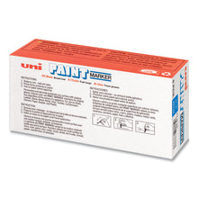 Load image into Gallery viewer, uni®-Paint wholesale. Permanent Marker, Broad Chisel Tip, Blue. HSD Wholesale: Janitorial Supplies, Breakroom Supplies, Office Supplies.