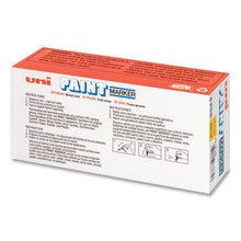 Load image into Gallery viewer, uni®-Paint wholesale. Permanent Marker, Broad Chisel Tip, Yellow. HSD Wholesale: Janitorial Supplies, Breakroom Supplies, Office Supplies.