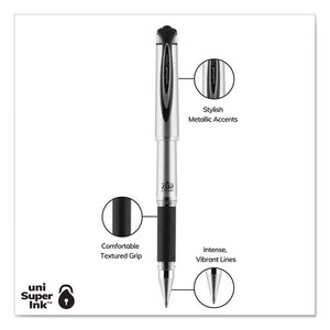 uni-ball® wholesale. UNIBALL 207 Impact Stick Gel Pen, Bold 1mm, Black Ink, Silver-black Barrel. HSD Wholesale: Janitorial Supplies, Breakroom Supplies, Office Supplies.