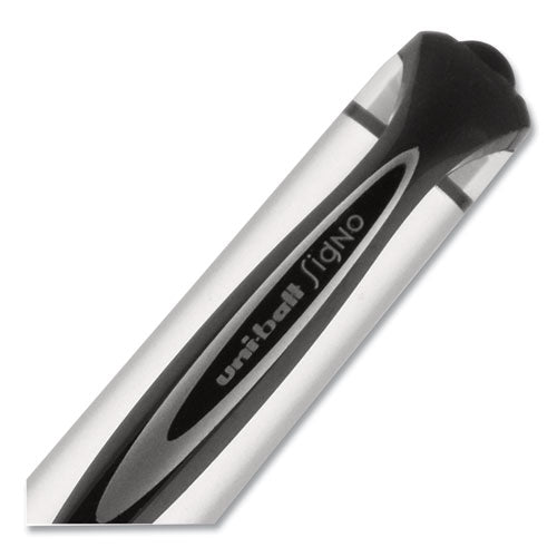 uni-ball® wholesale. UNIBALL 207 Impact Stick Gel Pen, Bold 1mm, Black Ink, Silver-black Barrel. HSD Wholesale: Janitorial Supplies, Breakroom Supplies, Office Supplies.
