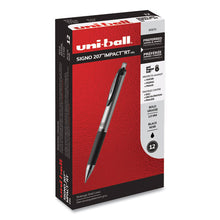 Load image into Gallery viewer, uni-ball® wholesale. UNIBALL 207 Impact Retractable Gel Pen, Bold 1mm, Black Ink, Black Barrel. HSD Wholesale: Janitorial Supplies, Breakroom Supplies, Office Supplies.