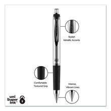 Load image into Gallery viewer, uni-ball® wholesale. UNIBALL 207 Impact Retractable Gel Pen, Bold 1mm, Black Ink, Black Barrel. HSD Wholesale: Janitorial Supplies, Breakroom Supplies, Office Supplies.