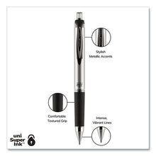 Load image into Gallery viewer, uni-ball® wholesale. UNIBALL 207 Impact Retractable Gel Pen, Bold 1mm, Blue Ink, Black-blue Barrel. HSD Wholesale: Janitorial Supplies, Breakroom Supplies, Office Supplies.