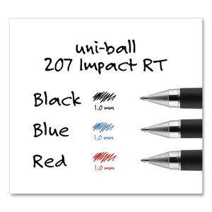 uni-ball® wholesale. UNIBALL 207 Impact Retractable Gel Pen, Bold 1mm, Blue Ink, Black-blue Barrel. HSD Wholesale: Janitorial Supplies, Breakroom Supplies, Office Supplies.