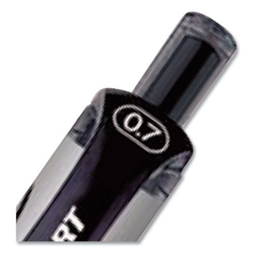 uni-ball® wholesale. UNIBALL Signo Retractable Gel Pen, 0.7mm, Black Ink, Black-metallic Barrel, Dozen. HSD Wholesale: Janitorial Supplies, Breakroom Supplies, Office Supplies.