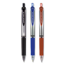 Load image into Gallery viewer, uni-ball® wholesale. UNIBALL Signo Retractable Gel Pen, 0.7mm, Black Ink, Black-metallic Barrel, Dozen. HSD Wholesale: Janitorial Supplies, Breakroom Supplies, Office Supplies.