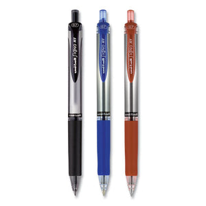 uni-ball® wholesale. UNIBALL Signo Retractable Gel Pen, 0.7mm, Black Ink, Black-metallic Barrel, Dozen. HSD Wholesale: Janitorial Supplies, Breakroom Supplies, Office Supplies.