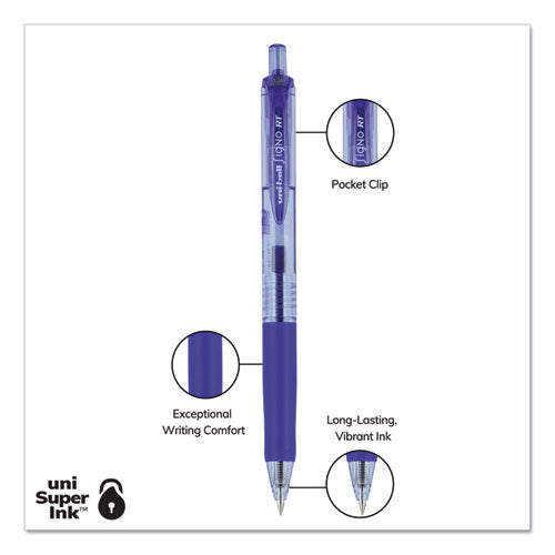 uni-ball® wholesale. UNIBALL Signo Retractable Gel Pen, 0.7mm, Black Ink, Black-metallic Barrel, Dozen. HSD Wholesale: Janitorial Supplies, Breakroom Supplies, Office Supplies.