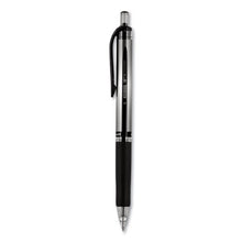 Load image into Gallery viewer, uni-ball® wholesale. UNIBALL Signo Retractable Gel Pen, 0.7mm, Black Ink, Black-metallic Barrel, Dozen. HSD Wholesale: Janitorial Supplies, Breakroom Supplies, Office Supplies.