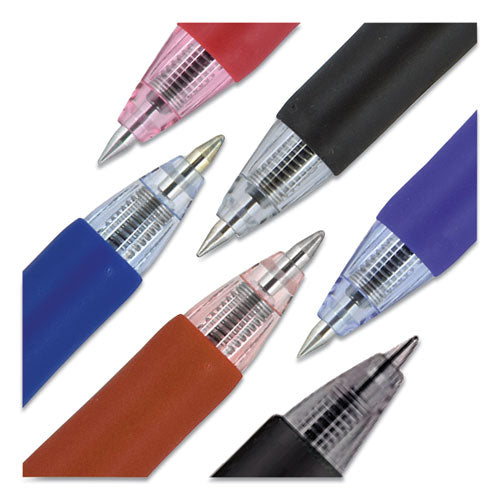 uni-ball® wholesale. UNIBALL Signo Retractable Gel Pen, 0.7mm, Red Ink, Red-metallic Barrel, Dozen. HSD Wholesale: Janitorial Supplies, Breakroom Supplies, Office Supplies.