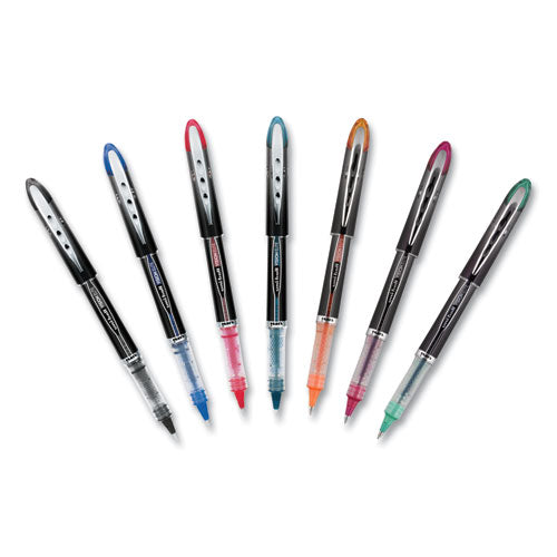 uni-ball® wholesale. UNIBALL Vision Elite Stick Roller Ball Pen, Super-fine 0.5 Mm, Black Ink, Black Barrel. HSD Wholesale: Janitorial Supplies, Breakroom Supplies, Office Supplies.