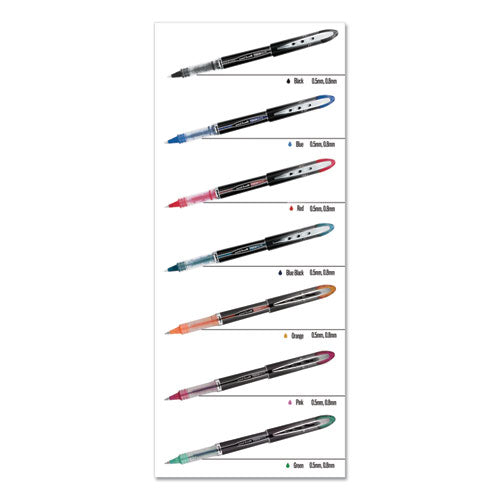 uni-ball® wholesale. UNIBALL Vision Elite Stick Roller Ball Pen, Super-fine 0.5 Mm, Black Ink, Black Barrel. HSD Wholesale: Janitorial Supplies, Breakroom Supplies, Office Supplies.