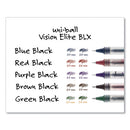 uni-ball® wholesale. UNIBALL Vision Elite Stick Roller Ball Pen, 0.5 Mm, Blue-black Ink, Black-blue Barrel. HSD Wholesale: Janitorial Supplies, Breakroom Supplies, Office Supplies.