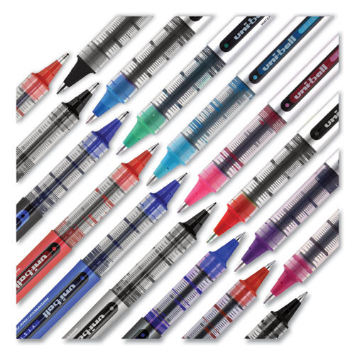 uni-ball® wholesale. UNIBALL Vision Roller Ball Pen, Bold 1 Mm, Blue Ink, Black-blue Barrel, Dozen. HSD Wholesale: Janitorial Supplies, Breakroom Supplies, Office Supplies.