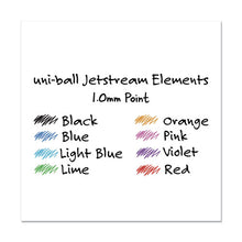 Load image into Gallery viewer, uni-ball® wholesale. UNIBALL Jetstream Elements Ballpoint Pen, Medium 1 Mm, Assorted Ink-barrel, 12-pack. HSD Wholesale: Janitorial Supplies, Breakroom Supplies, Office Supplies.