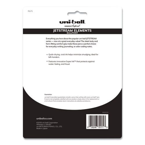 uni-ball® wholesale. UNIBALL Jetstream Elements Ballpoint Pen, Medium 1 Mm, Assorted Ink-barrel, 12-pack. HSD Wholesale: Janitorial Supplies, Breakroom Supplies, Office Supplies.