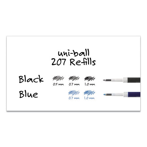 uni-ball® wholesale. UNIBALL Refill For Signo Gel 207 Pens, Medium Point, 0.7 Mm, Black Ink, 2-pack. HSD Wholesale: Janitorial Supplies, Breakroom Supplies, Office Supplies.