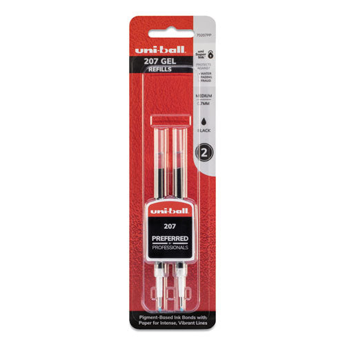 uni-ball® wholesale. UNIBALL Refill For Signo Gel 207 Pens, Medium Point, 0.7 Mm, Black Ink, 2-pack. HSD Wholesale: Janitorial Supplies, Breakroom Supplies, Office Supplies.