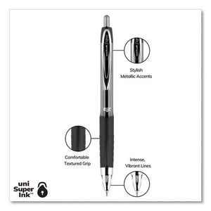 uni-ball® wholesale. UNIBALL Signo 207 Retractable Gel Pen, 0.7 Mm, Purple Ink, Smoke-black-purple Barrel, Dozen. HSD Wholesale: Janitorial Supplies, Breakroom Supplies, Office Supplies.