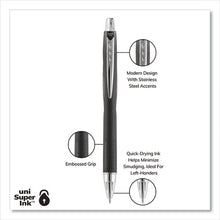 Load image into Gallery viewer, uni-ball® wholesale. UNIBALL Jetstream Retractable Ballpoint Pen, Bold 1 Mm, Blue Ink, Black Barrel. HSD Wholesale: Janitorial Supplies, Breakroom Supplies, Office Supplies.