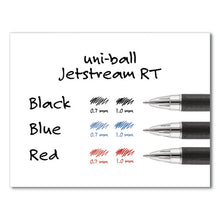 Load image into Gallery viewer, uni-ball® wholesale. UNIBALL Jetstream Retractable Ballpoint Pen, Bold 1 Mm, Blue Ink, Black Barrel. HSD Wholesale: Janitorial Supplies, Breakroom Supplies, Office Supplies.