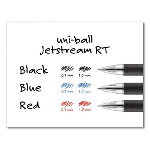 uni-ball® wholesale. UNIBALL Jetstream Retractable Ballpoint Pen, Bold 1 Mm, Blue Ink, Black Barrel. HSD Wholesale: Janitorial Supplies, Breakroom Supplies, Office Supplies.