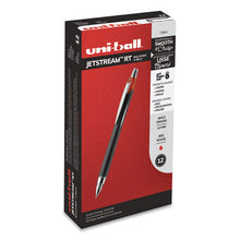 Load image into Gallery viewer, uni-ball® wholesale. UNIBALL Jetstream Retractable Ballpoint Pen, Bold 1 Mm, Red Ink, Black Barrel. HSD Wholesale: Janitorial Supplies, Breakroom Supplies, Office Supplies.