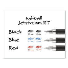 Load image into Gallery viewer, uni-ball® wholesale. UNIBALL Jetstream Retractable Ballpoint Pen, Bold 1 Mm, Red Ink, Black Barrel. HSD Wholesale: Janitorial Supplies, Breakroom Supplies, Office Supplies.