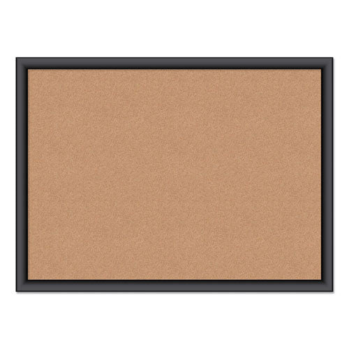 U Brands wholesale. Cork Bulletin Board, 24 X 18, Natural Surface, Black Frame. HSD Wholesale: Janitorial Supplies, Breakroom Supplies, Office Supplies.