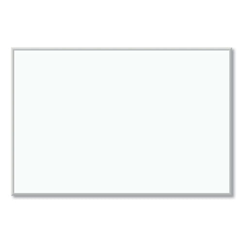 U Brands wholesale. Melamine Dry Erase Board, 72 X 48, White Surface, Silver Frame. HSD Wholesale: Janitorial Supplies, Breakroom Supplies, Office Supplies.