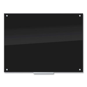 U Brands wholesale. Glass Dry Erase Board, 48 X 36, Black Surface. HSD Wholesale: Janitorial Supplies, Breakroom Supplies, Office Supplies.