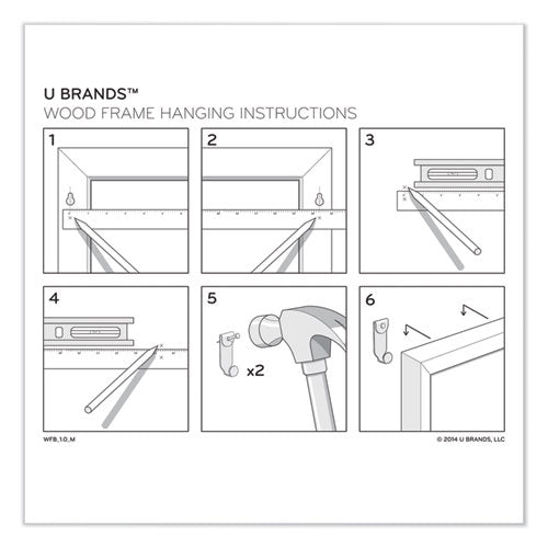 U Brands wholesale. Magnetic Dry Erase Board With Decor Frame, 30 X 20, White Surface And Frame. HSD Wholesale: Janitorial Supplies, Breakroom Supplies, Office Supplies.