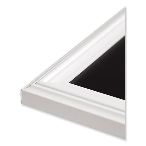 U Brands wholesale. Magnetic Chalkboard With Decor Frame, 30 X 20, Black Surface-white Frame. HSD Wholesale: Janitorial Supplies, Breakroom Supplies, Office Supplies.