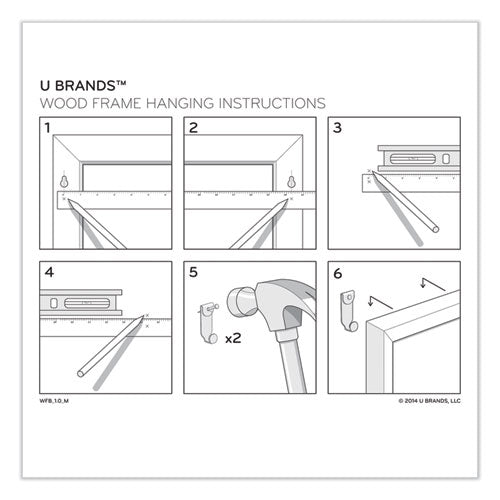 U Brands wholesale. Magnetic Chalkboard With Decor Frame, 30 X 20, Black Surface-white Frame. HSD Wholesale: Janitorial Supplies, Breakroom Supplies, Office Supplies.