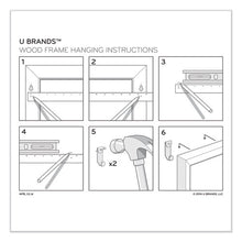 Load image into Gallery viewer, U Brands wholesale. Magnetic Dry Erase Calendar With Decor Frame, 30 X 20, White Surface And Frame. HSD Wholesale: Janitorial Supplies, Breakroom Supplies, Office Supplies.