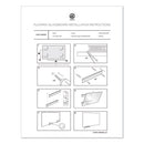 U Brands wholesale. Floating Glass Ghost Grid Dry Erase Board, 36 X 24, White. HSD Wholesale: Janitorial Supplies, Breakroom Supplies, Office Supplies.