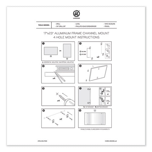 U Brands wholesale. Pinit Magnetic Dry Erase Board, 24 X 18, White. HSD Wholesale: Janitorial Supplies, Breakroom Supplies, Office Supplies.