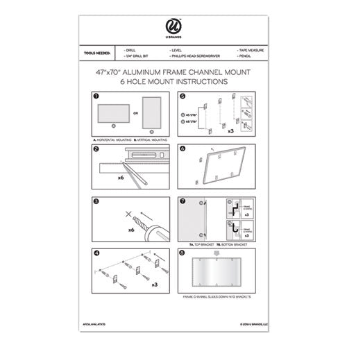 U Brands wholesale. Pinit Magnetic Dry Erase Board, 72 X 48, White. HSD Wholesale: Janitorial Supplies, Breakroom Supplies, Office Supplies.
