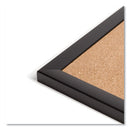 U Brands wholesale. Cork Bulletin Board, 48 X 36, Natural Surface, Black Frame. HSD Wholesale: Janitorial Supplies, Breakroom Supplies, Office Supplies.