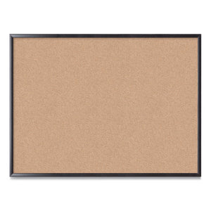 U Brands wholesale. Cork Bulletin Board, 48 X 36, Natural Surface, Black Frame. HSD Wholesale: Janitorial Supplies, Breakroom Supplies, Office Supplies.