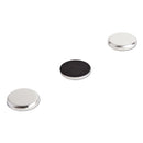 U Brands wholesale. High Energy Magnets, Circle, Silver, 1.25" Dia, 12-pack. HSD Wholesale: Janitorial Supplies, Breakroom Supplies, Office Supplies.