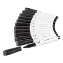 U Brands wholesale. Medium Point Low-odor Dry-erase Markers With Erasers, Black, Dozen. HSD Wholesale: Janitorial Supplies, Breakroom Supplies, Office Supplies.